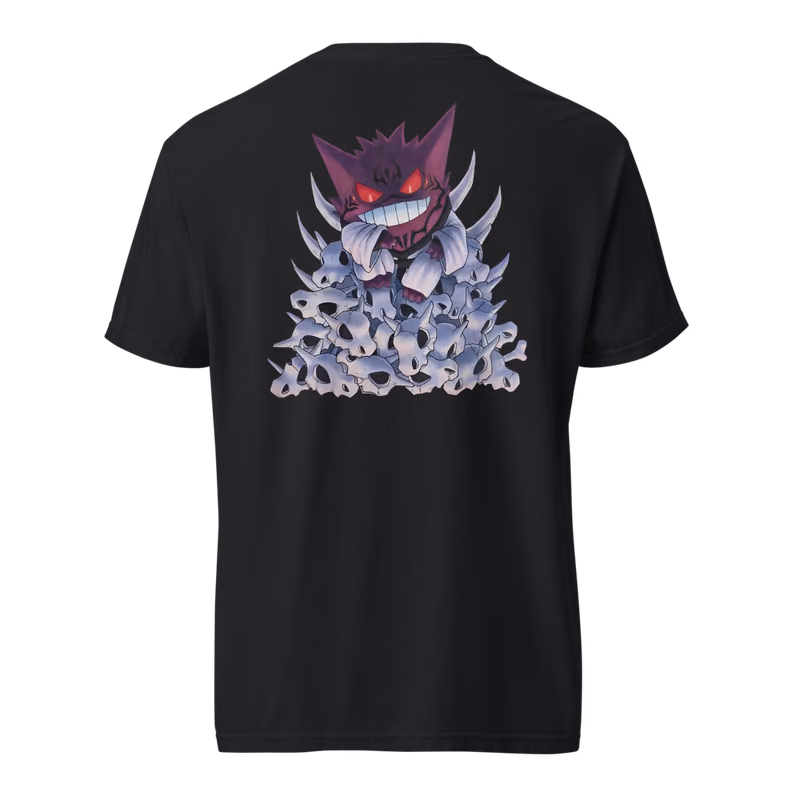 Gengar x Jujutsu Kaisen King of Curses Tee, Black, back print, back