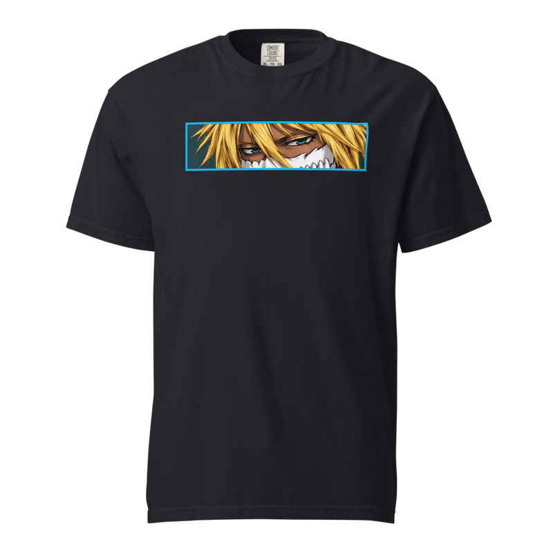 Tier Harribel Espada Tercera Tee, Black, face front + resurreccion back, front