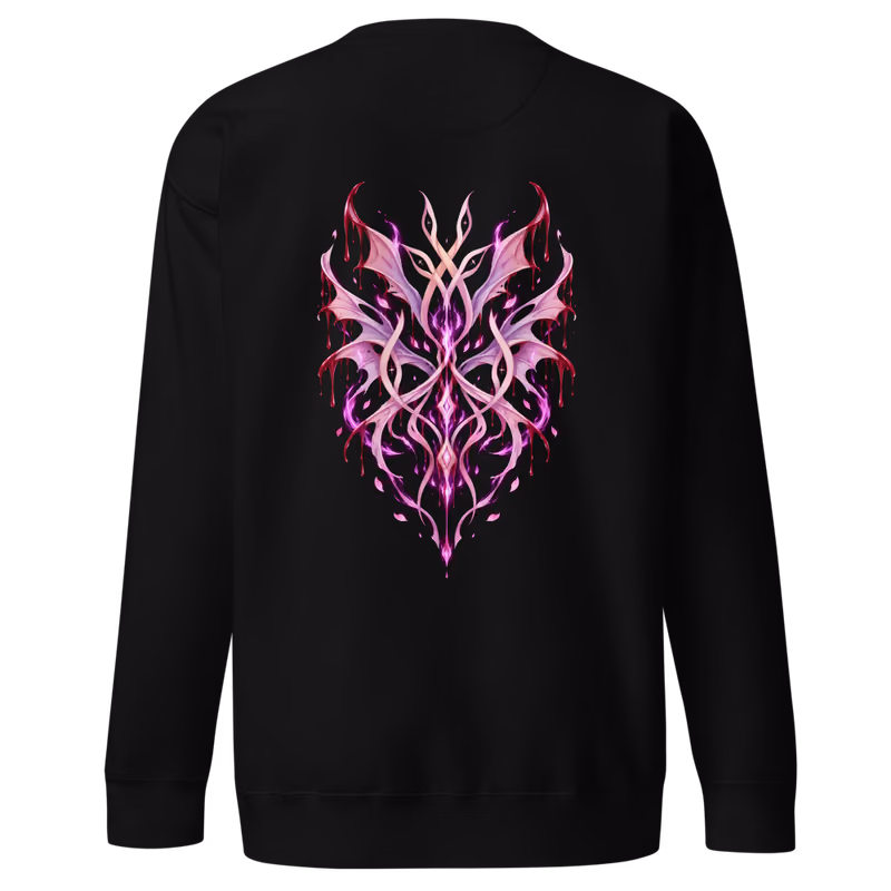 Szayelaporro Granz Espada Octava Sweatshirt, Black, face front + resurreccion back, back
