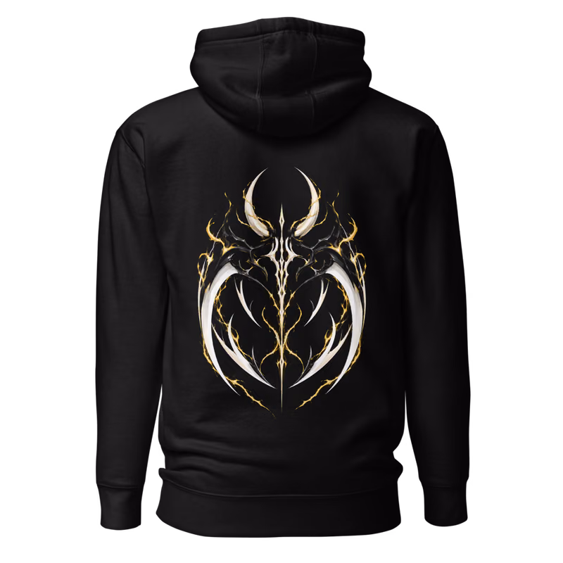 Nnoitra Gilga Espada Quinto Hoodie, Black, face front + resurreccion back, back