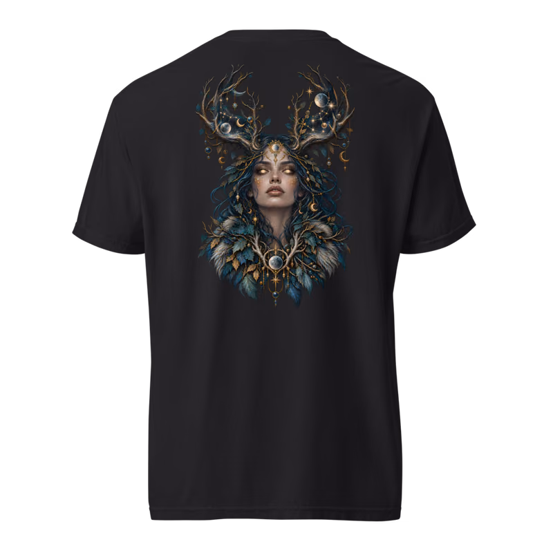 Antler Oracle Tee, Black, back print, back