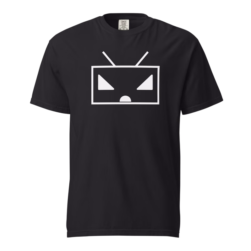 RoRobot Download tee, Black, White design, front print, front