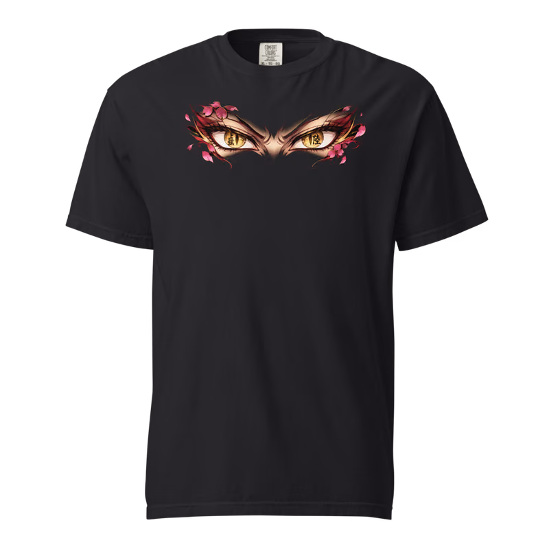 Daki Upper Moon Six Tee, Black, eyes front + move back, front