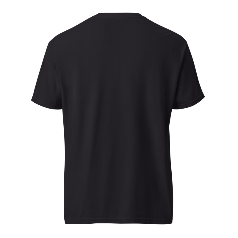 Plot Armor Tee, Black, front print, back