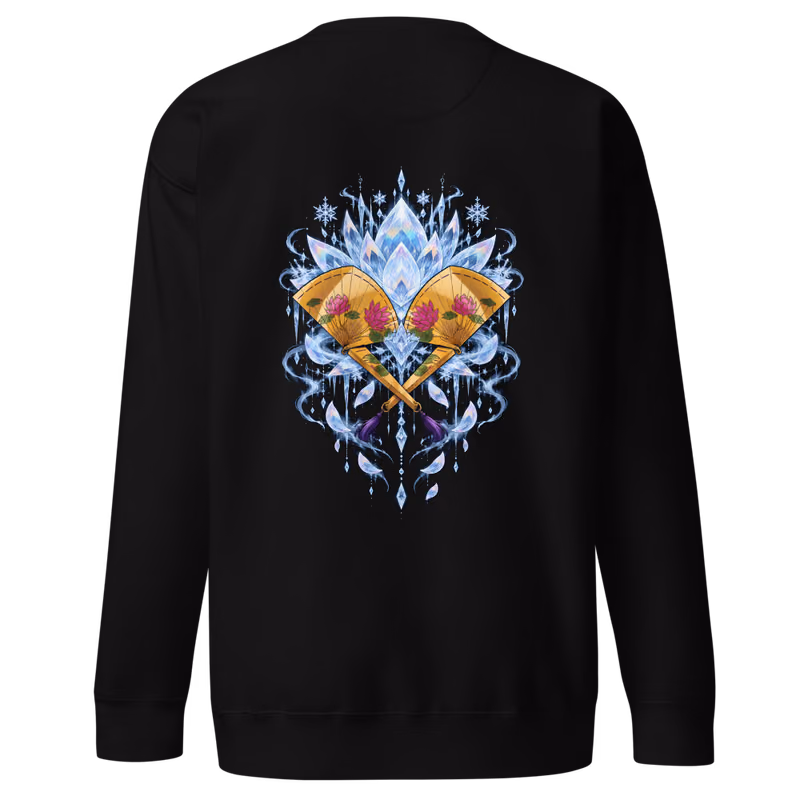 Doma Upper Moon Two Sweatshirt, Black, eyes front + move back, back