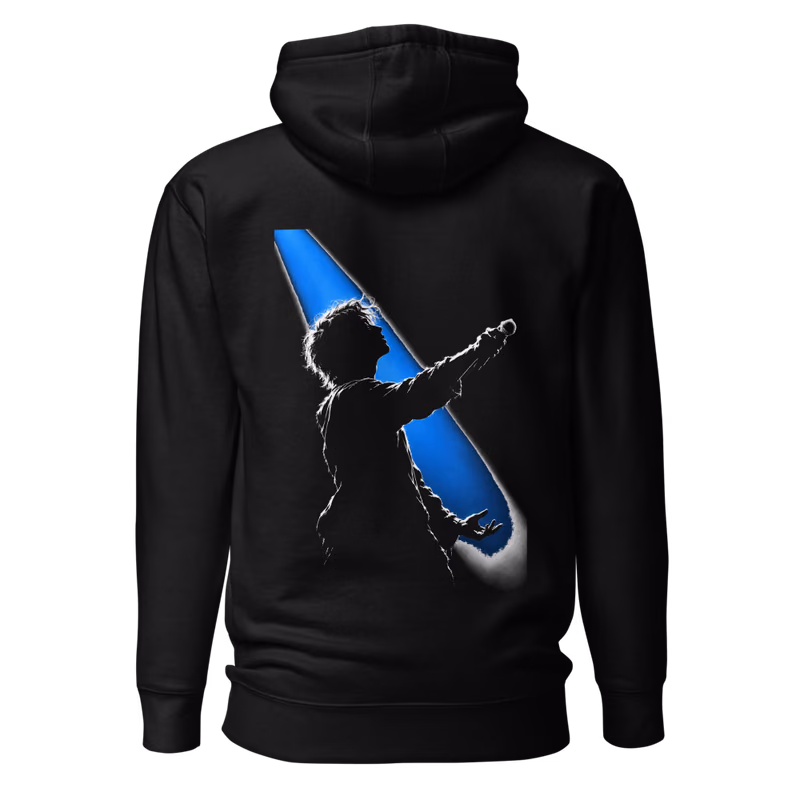 Stage Light Hoodie, Black, back