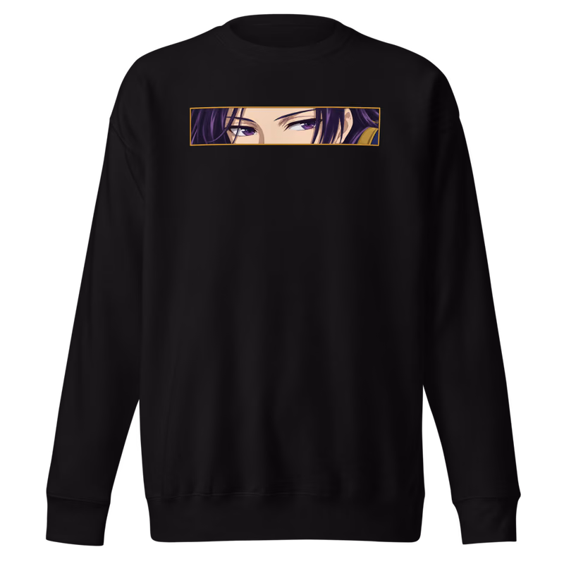 Jinshi Eyes Sweatshirt, Black, eyes front, front