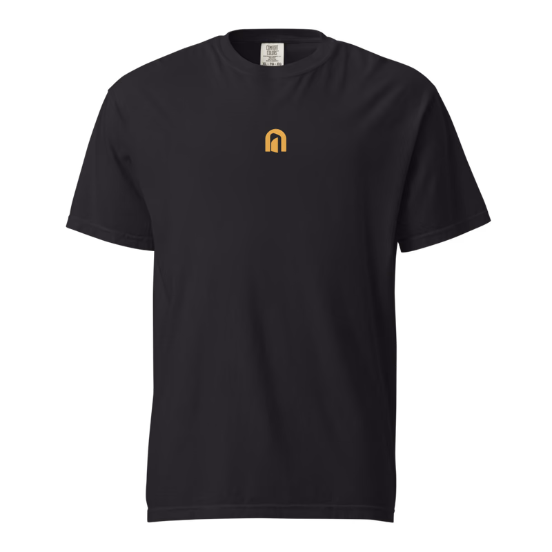 Memento Garden Tee, Black, back print, front