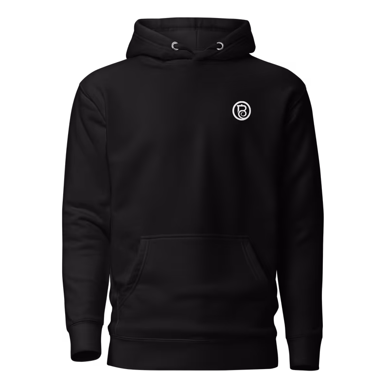 Midnight Temple Silhouette Hoodie, Black, view 2