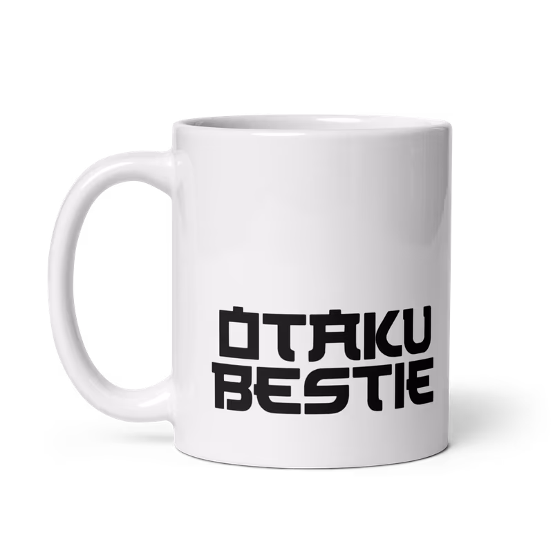 Otaku Bestie White glossy mug, view 2