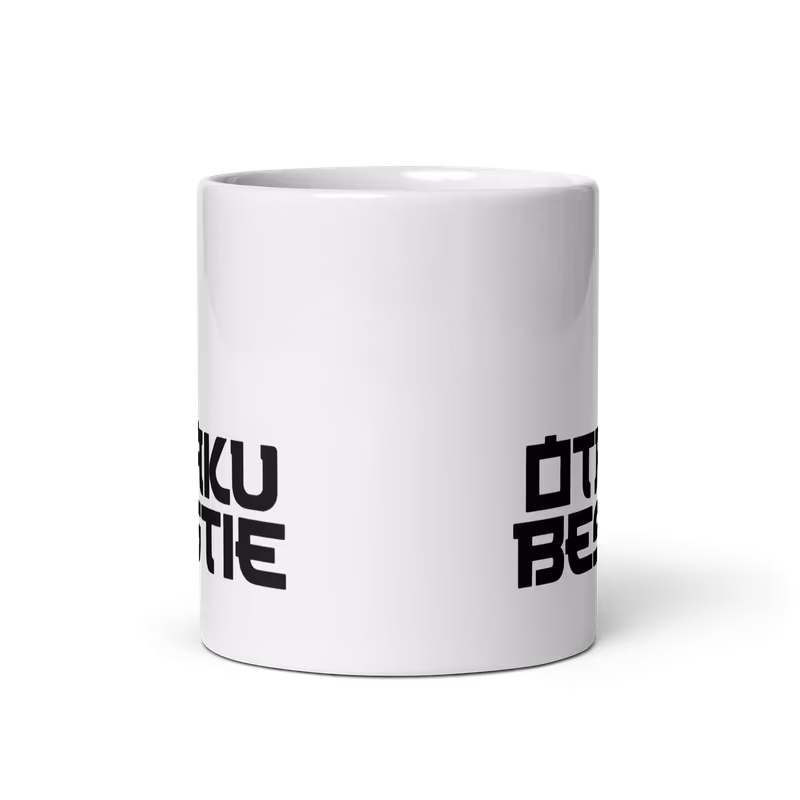 Otaku Bestie White glossy mug, view 3