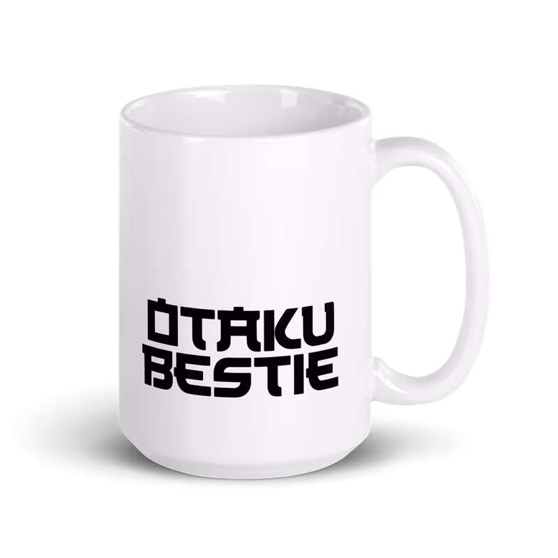Otaku Bestie White glossy mug, view 4