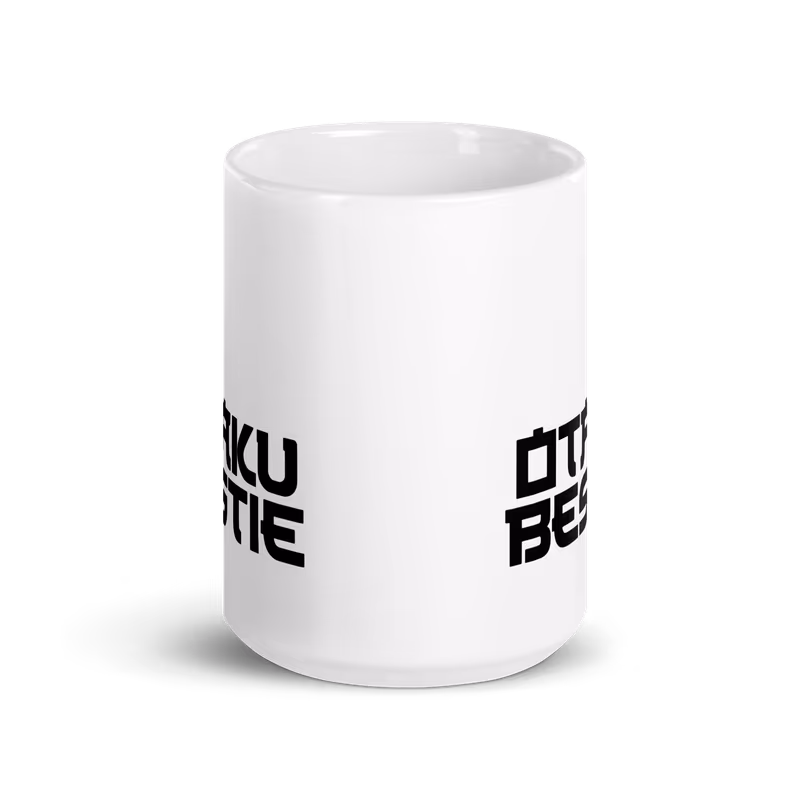 Otaku Bestie White glossy mug, view 6