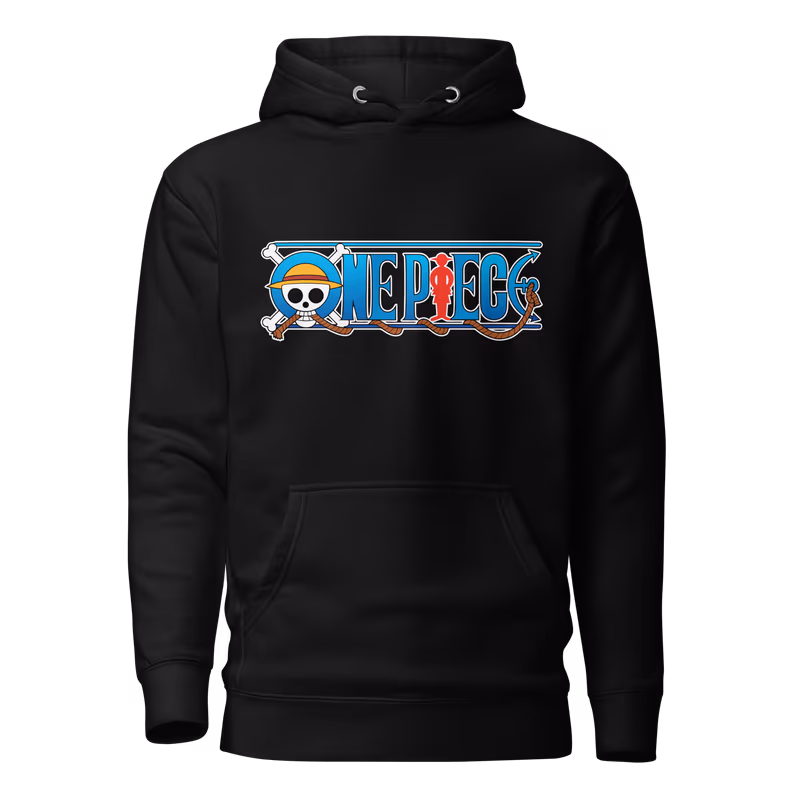 One Piece Hoodie, Black, view