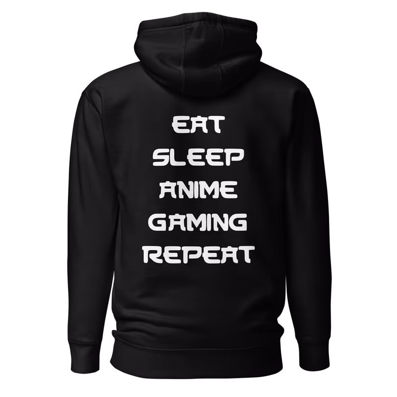Eat Sleep Anime Gaming Repeat Unisex Hoodie