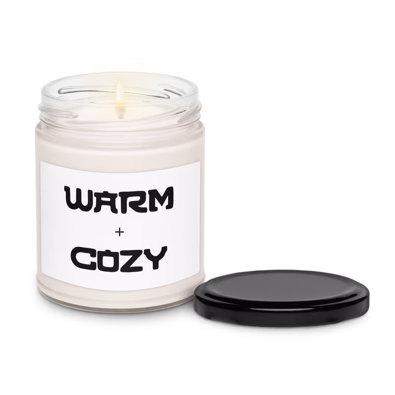 Warm and Cozy Scented soy candle