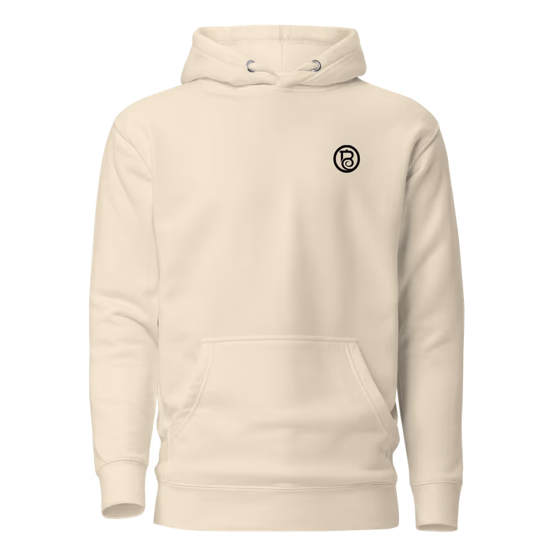 Luffy Split Faces One Piece Graphic Hoodie, Bone, view