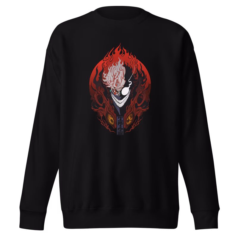 Okarun Dandadan Premium Sweatshirt, Black, view