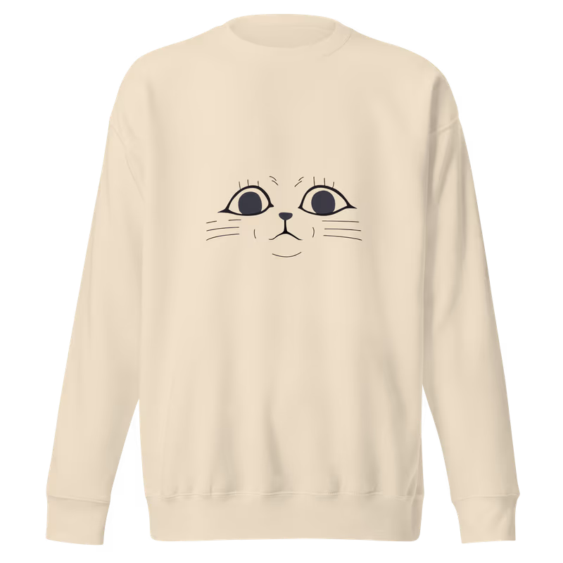 Turbo Granny Eyes Dandadan Premium Sweatshirt, Bone, view