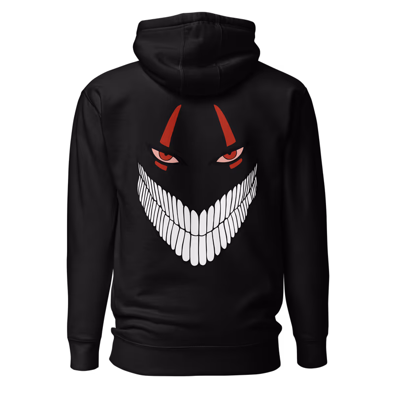 Okarun Turbo Granny Back Face Dandadan Hoodie, Bone, view 4