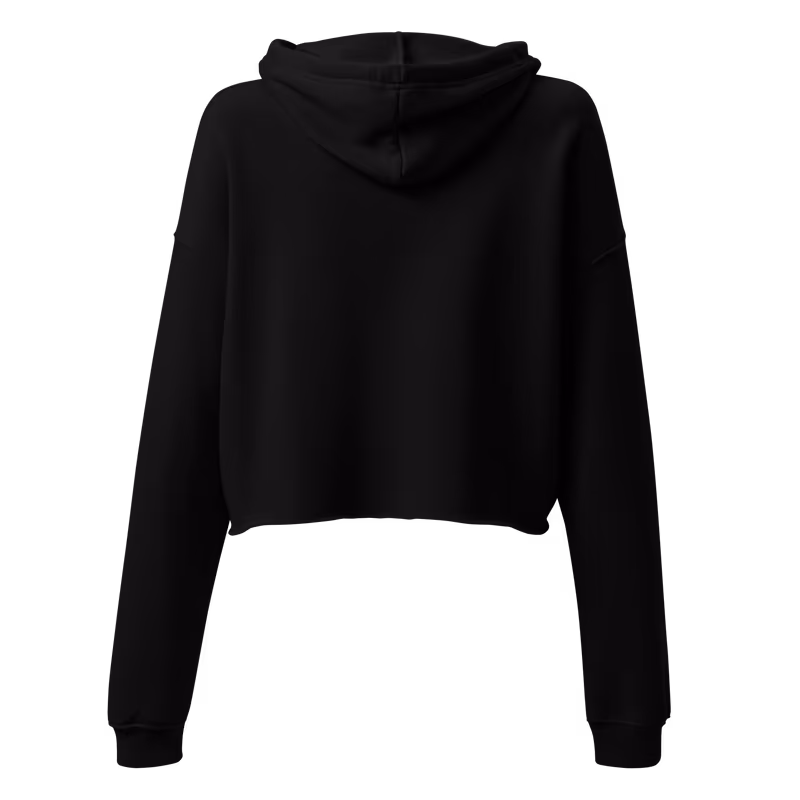 Okarun Turbo Granny Dandadan Crop Hoodie, Black, view 2