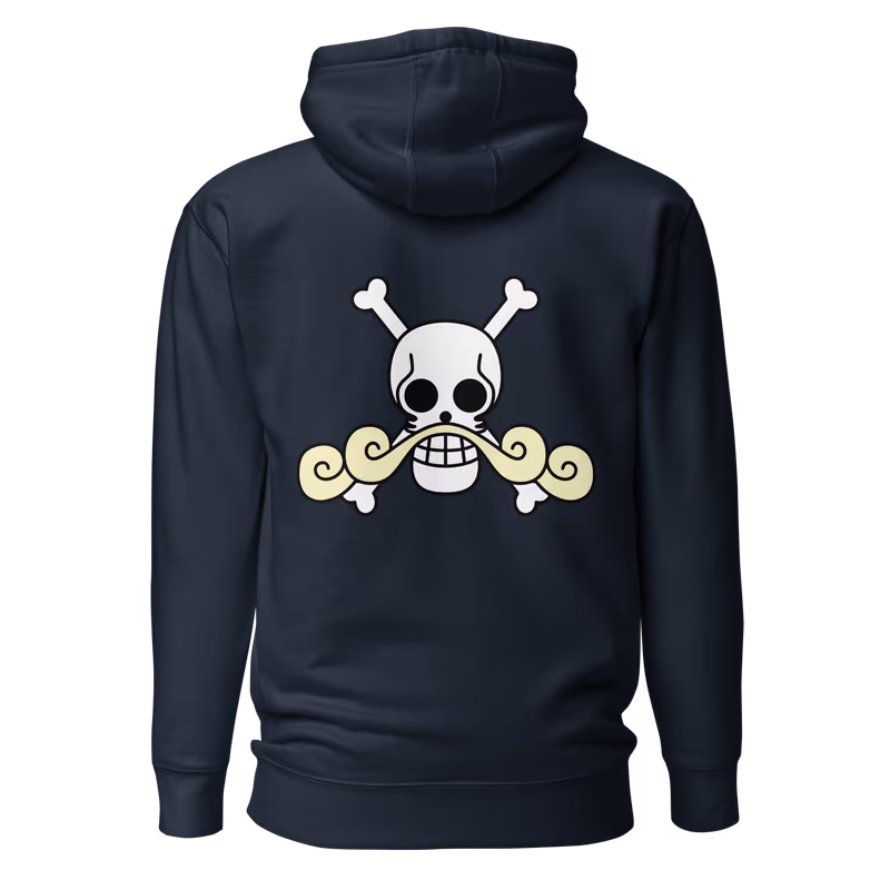 Gol D. Roger Pirates Jolly Roger Hoodie, Black, view 3