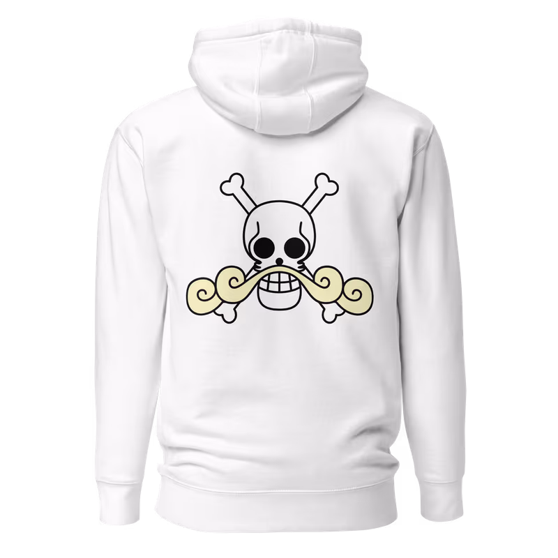Gol D. Roger Pirates Jolly Roger Hoodie, Black, view 5