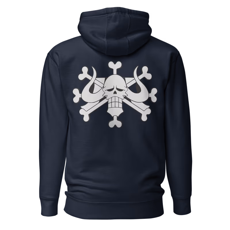 Kaido Beast Pirates Jolly Roger Hoodie, Black, view 3