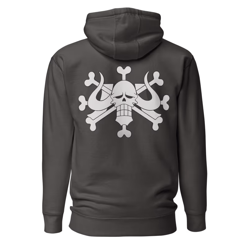 Kaido Beast Pirates Jolly Roger Hoodie, Black, view 4