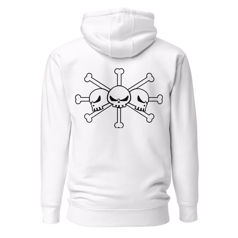 Blackbeard Pirates Jolly Roger Hoodie, Black, view 6