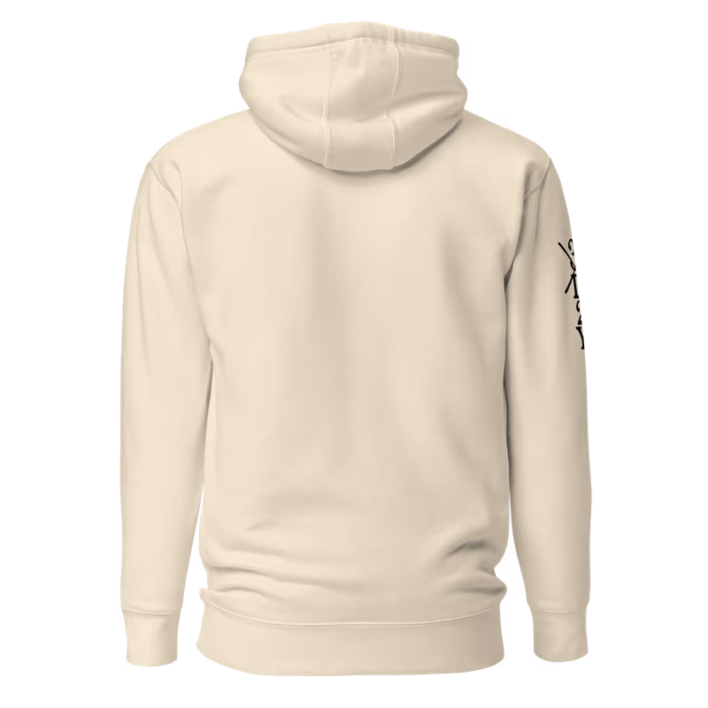 3D2Y Straw Hat Promise One Piece Hoodie, Bone, view 3