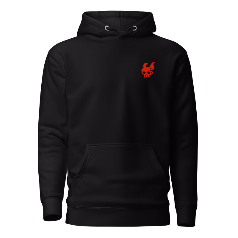 Rocks D. Xebec Pirates Jolly Roger Hoodie, Black, view