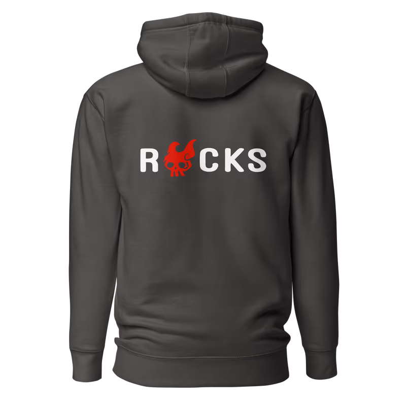 Rocks D. Xebec Pirates Jolly Roger Hoodie, Black, view 4