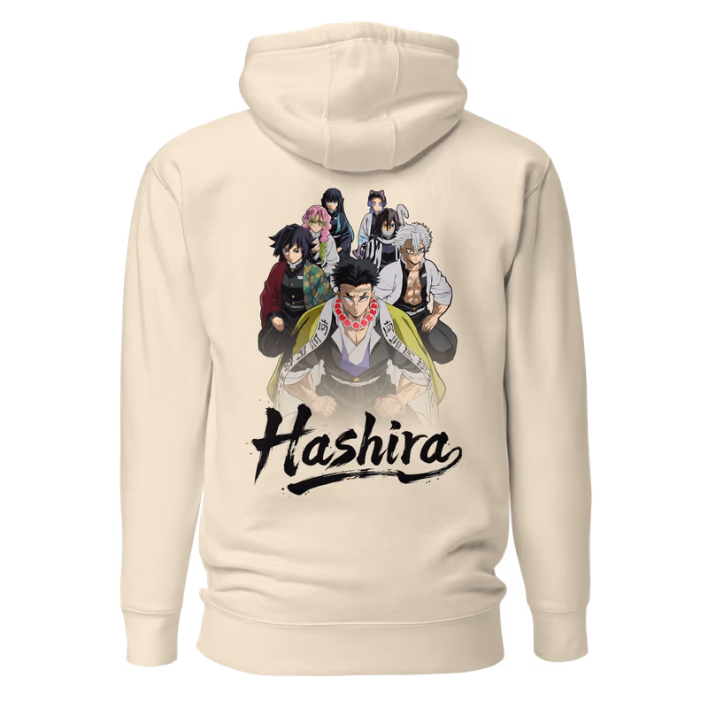 Demon Slayer Hashira Pillars Hoodie, Black, view 6