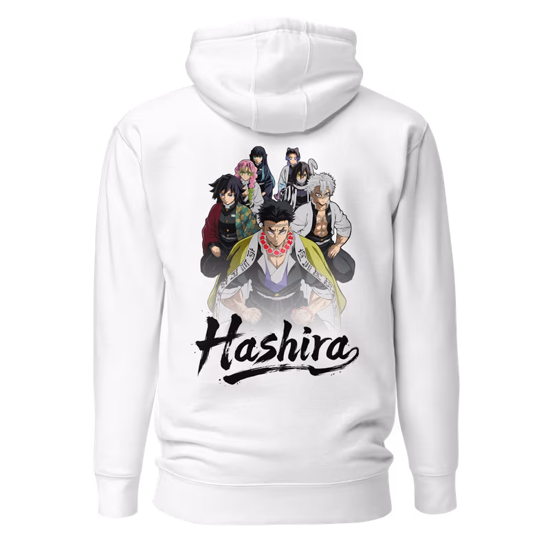 Demon Slayer Hashira Pillars Hoodie, Black, view 5