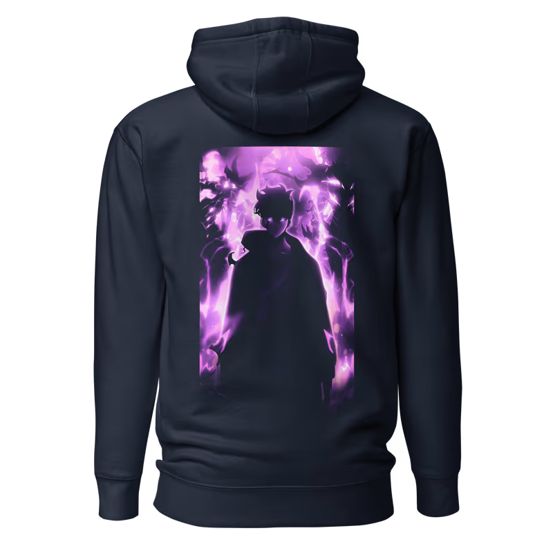 Solo Leveling Arise 2 Graphic Hoodie, Black, view 3