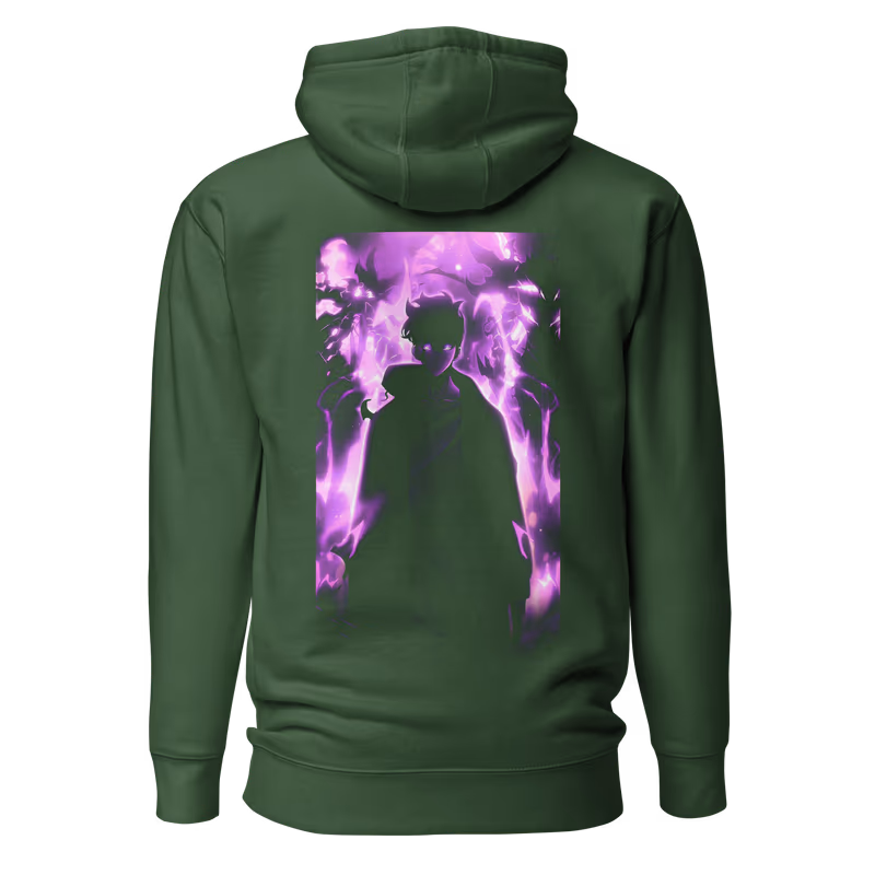 Solo Leveling Arise 2 Graphic Hoodie, Black, view 4