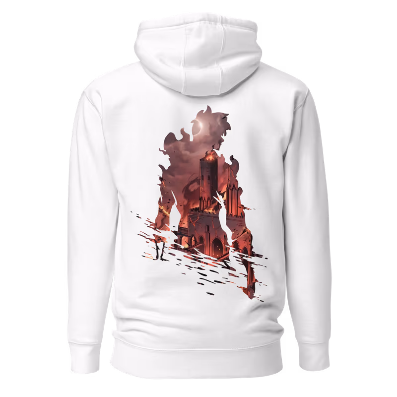 Sung Jinwoo Solo Leveling Graphic Hoodie, Black, view 6