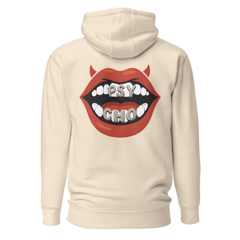 BABYMONSTER Psycho Graphic Hoodie, White, view 6