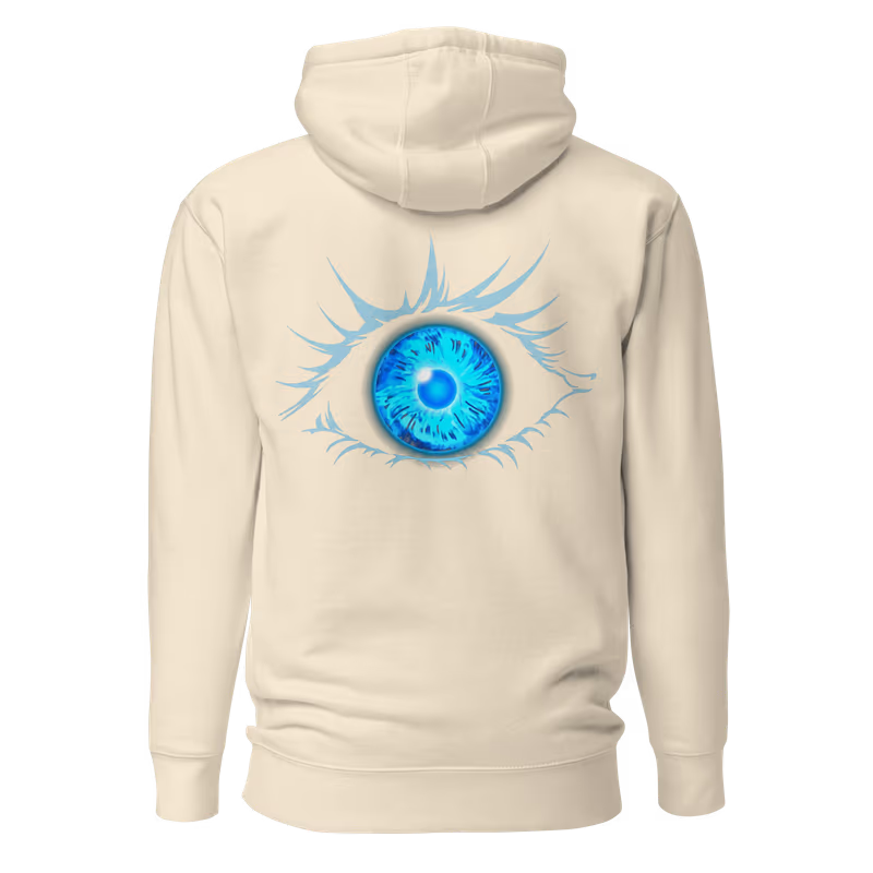 Satoru Gojo Jujutsu Kaisen Graphic Hoodie, Black, view 6