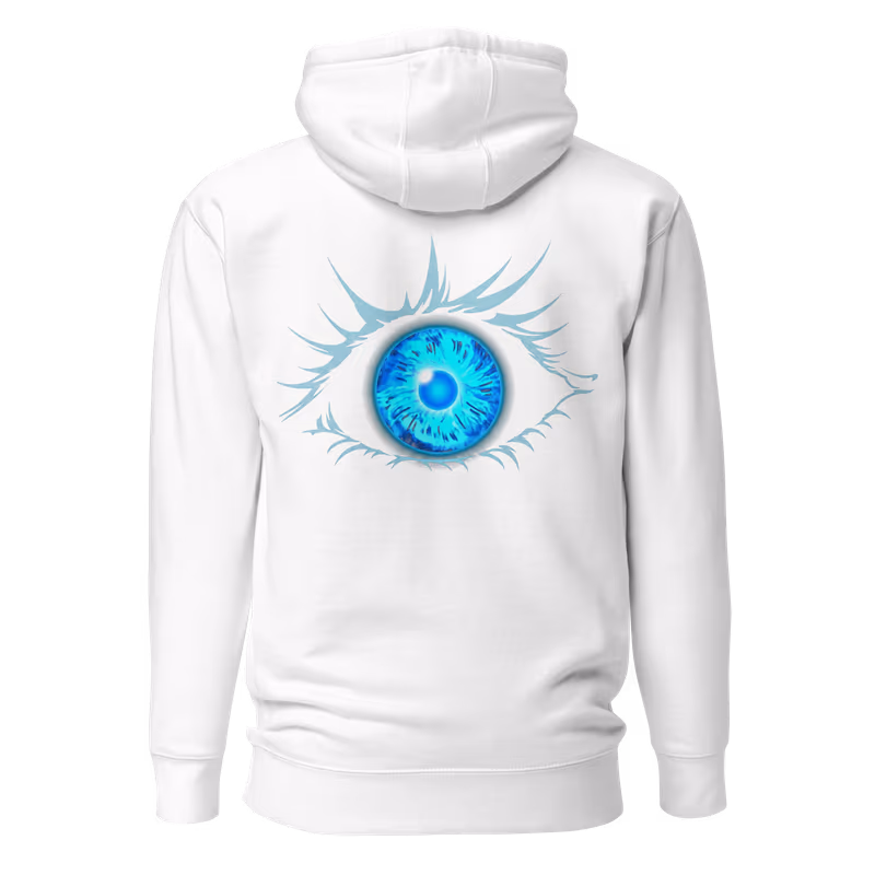 Satoru Gojo Jujutsu Kaisen Graphic Hoodie, Black, view 4