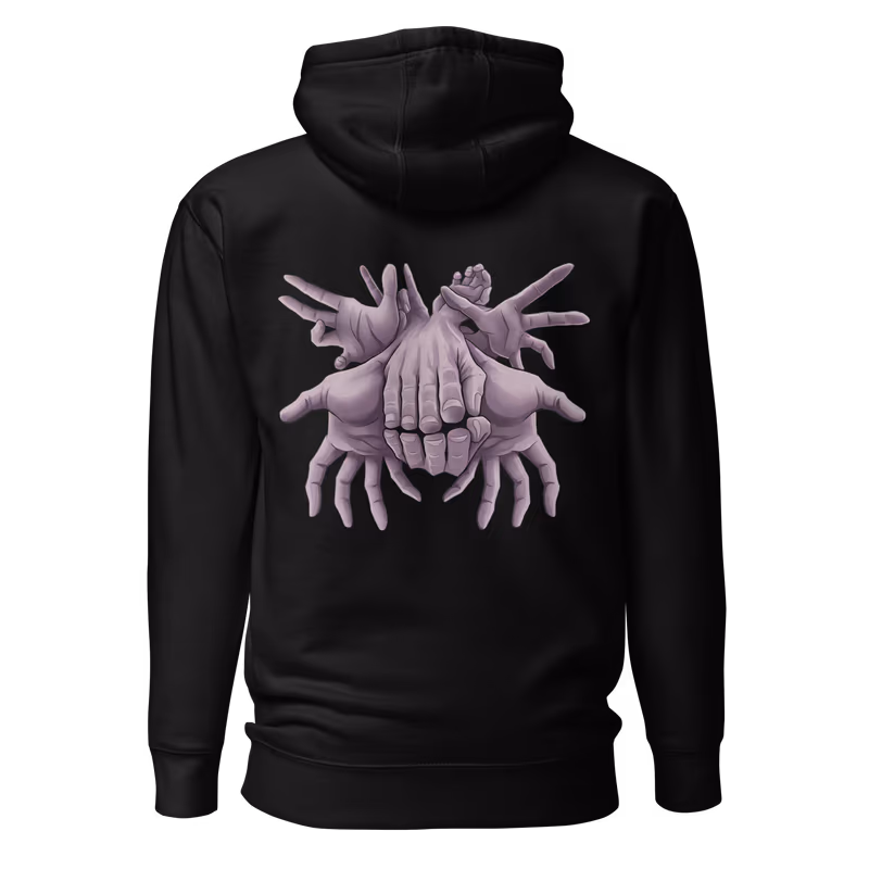 Mahito 2 Jujutsu Kaisen Graphic Hoodie, Black, view 2