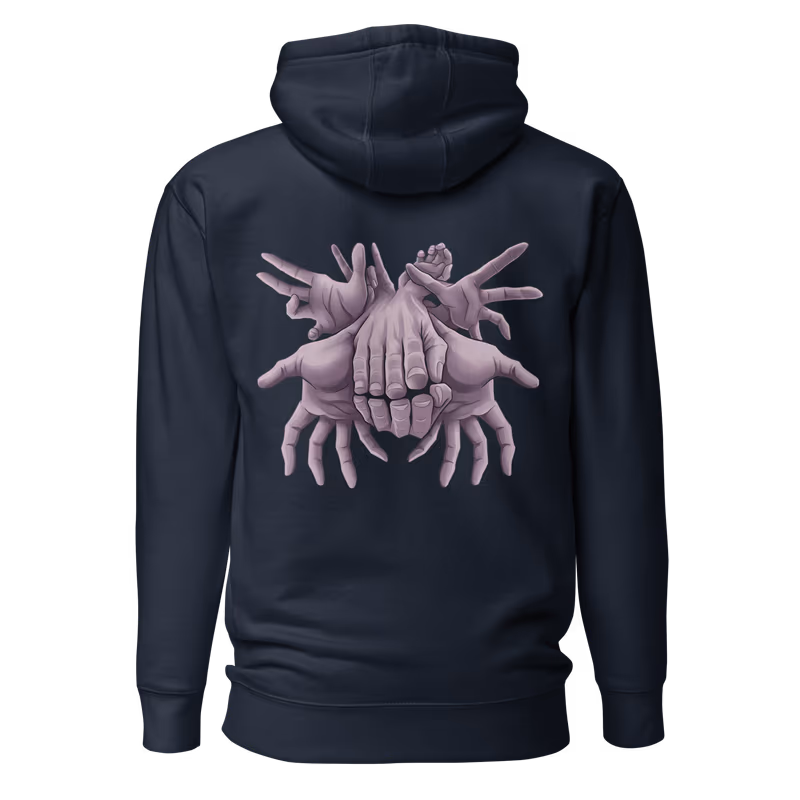 Mahito 2 Jujutsu Kaisen Graphic Hoodie, Black, view 3