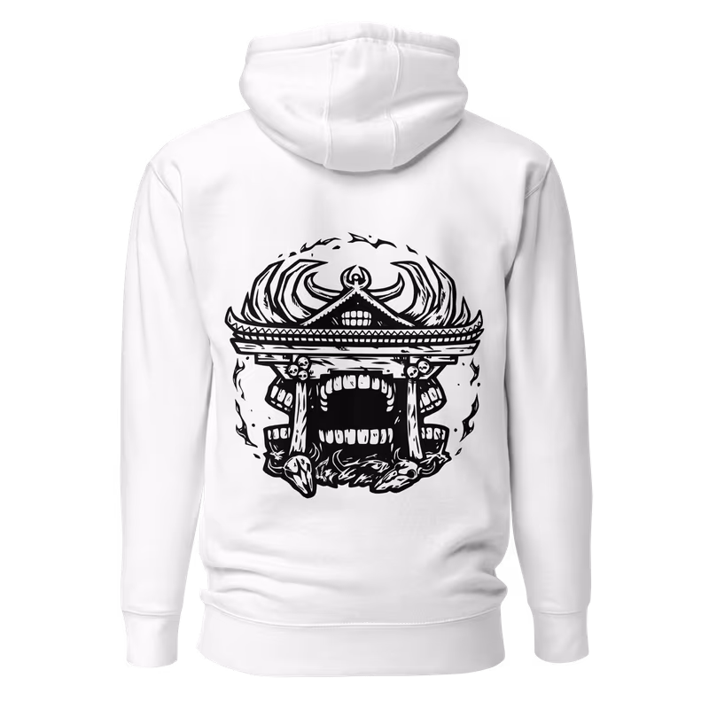 Ryomen Sukuna Jujutsu Kaisen Hoodie, Sky Blue, view 2