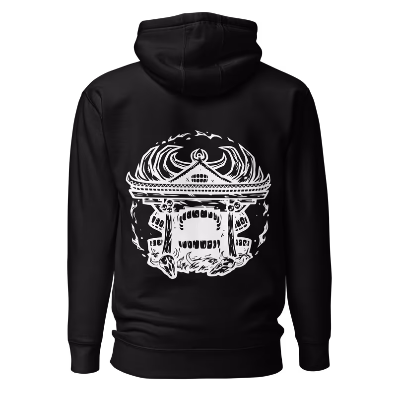 Ryomen Sukuna Jujutsu Kaisen Hoodie, Sky Blue, view 3