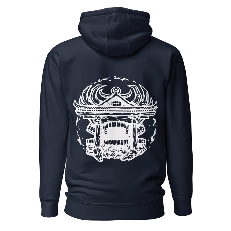 Ryomen Sukuna Jujutsu Kaisen Hoodie, Sky Blue, view 4