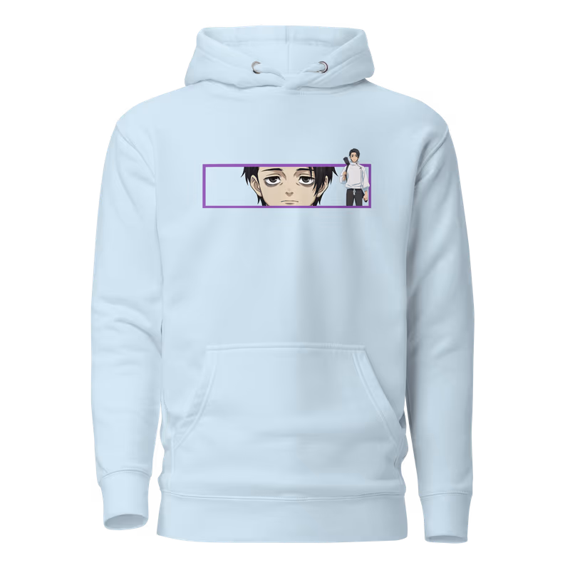 Yuta Okkotsu Jujutsu Kaisen Hoodie, Sky Blue, view