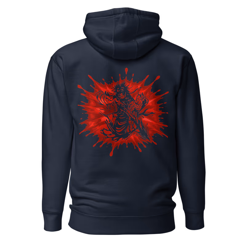 Choso Jujutsu Kaisen Graphic Hoodie, Black, view 4
