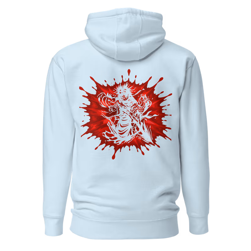 Choso Jujutsu Kaisen Graphic Hoodie, Black, view 6