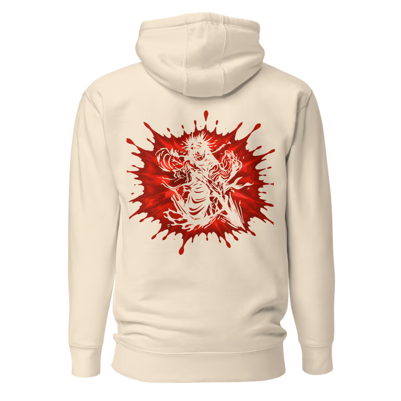 Choso Jujutsu Kaisen Graphic Hoodie, Black, view 5